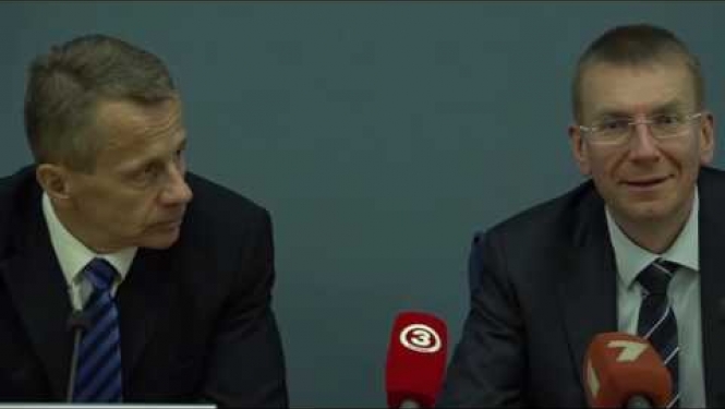 Latvijas un Igaunijas ārlietu ministru kopīgā preses konference
