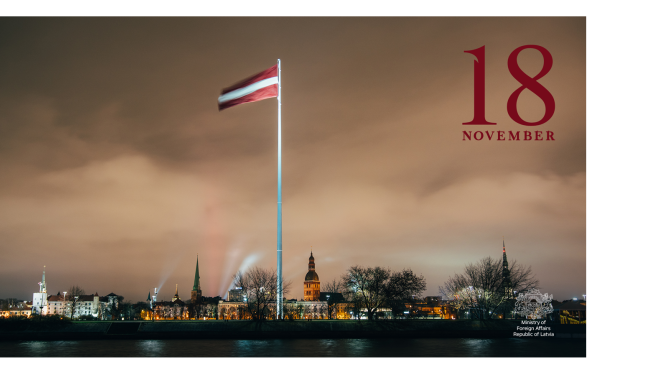 The Foreign Service sends its greetings on Latvia’s National Day