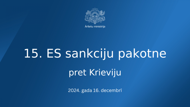 15. sankciju kārta pret Krieviju