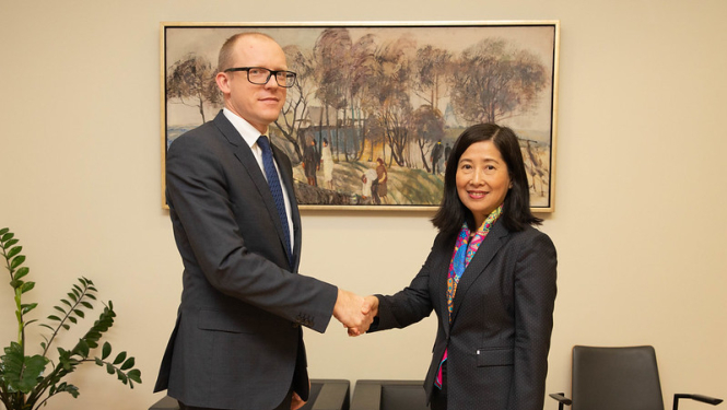 Ambassador of Vietnam arrives on a farewell visit