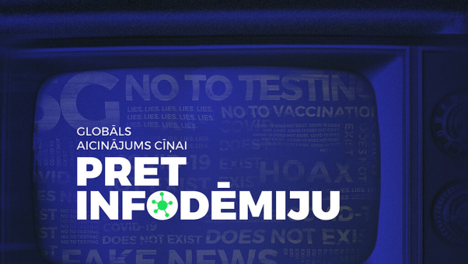Latvijas rosinātu globālu aicinājumu cīņai pret infodēmiju Covid-19 laikā atbalsta 130 pasaules valstu