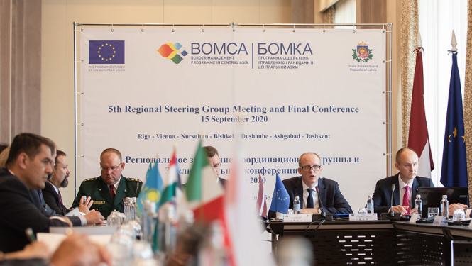 State Secretary Andris Pelšs takes part in the final conference for BOMCA9