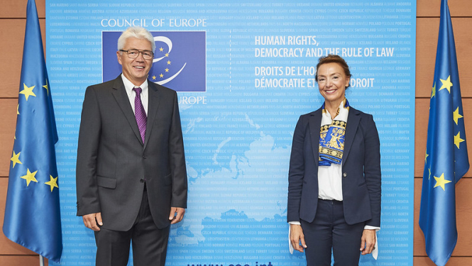 Latvijas vēstnieks iesniedz akreditācijas vēstuli Eiropas Padomes ģenerālsekretārei