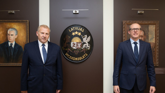 Valsts sekretārs Andris Pelšs tiekas ar Igaunijas Ārlietu ministrijas valsts sekretāru Raineru Saksu