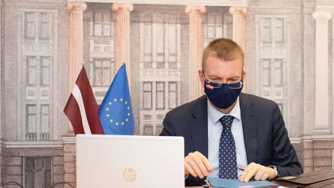 Edgars Rinkēvičs expresses support for expanding restrictive measures against Belarus