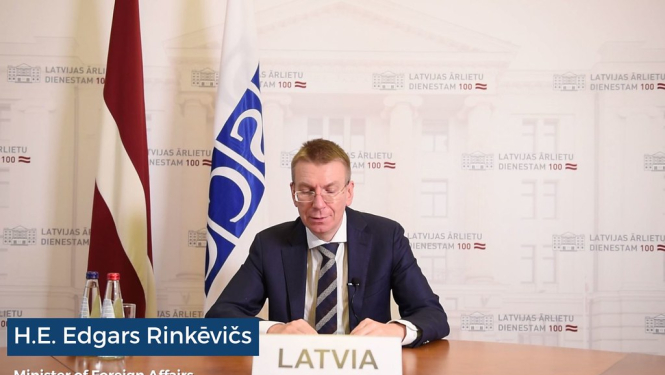 Edgars Rinkēvičs piedalās ikgadējā EDSO Ministru padomes sanāksmē