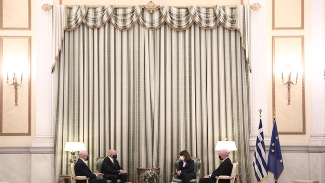 Vēstnieks Pēteris Kārlis Elferts iesniedz akreditācijas vēstuli Grieķijas prezidentei