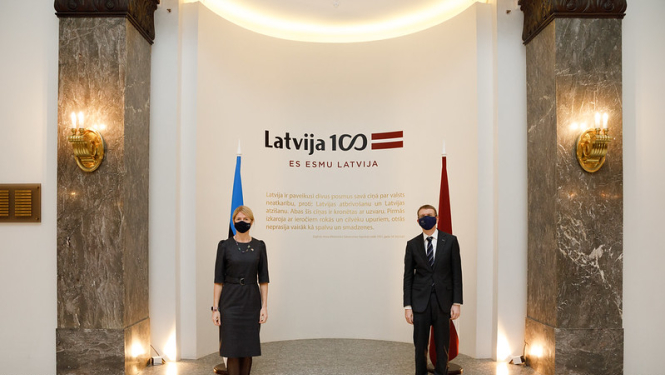 Latvijas un Igaunijas ārlietu ministri pārrunā reģionālo sadarbību un ārējo attiecību jautājumus