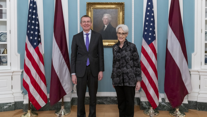 Deputy Secretary Sherman Meets With Latvian Foreign Minister Rinkēvičs