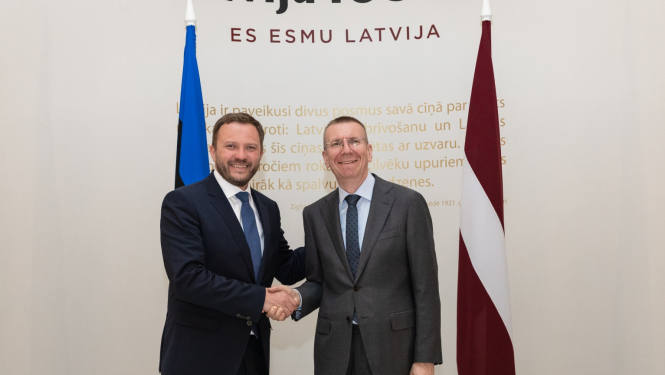 Edgars Rinkēvičs: Latvijas un Igaunijas attiecības ir teicamas