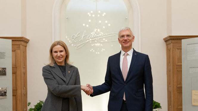 K.Kariņš un Ukrainas vicespīkere