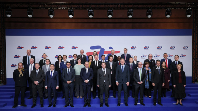 D.Melbārde ES attīstības ministru sanāksmē, 11.02.2025.