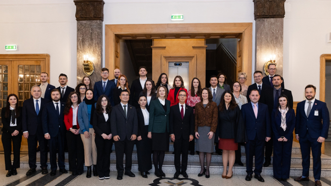 Rīgas Juridiskās augstskolas 15.sesijas atklāšana Ārlietu ministrijā, 2024. gada 13. novembrī