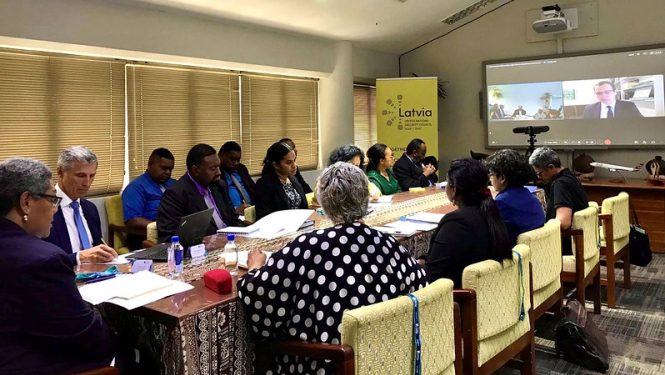 Participants at the discussion table