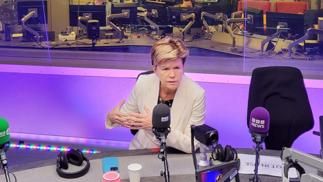 Baiba Braže BBC studijā