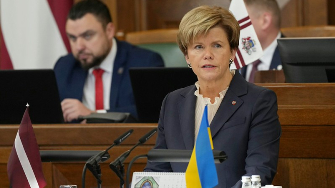 Baiba Braže uzrunā Saeimu 2026. gada ārpolitikas debatēs