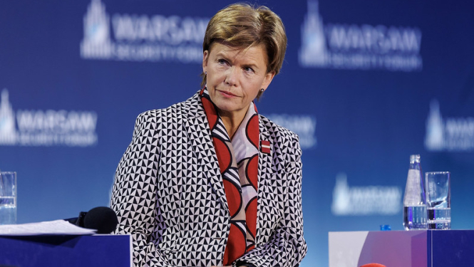 Baiba Braže Varšavas drošības forumā 2025. gadā