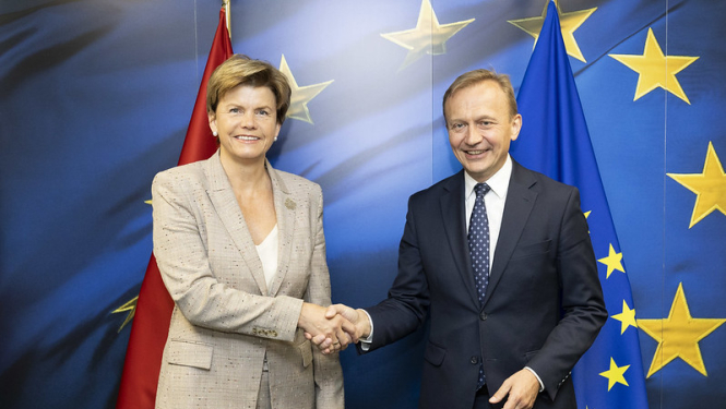 Baiba Braže un Piotr Serafin