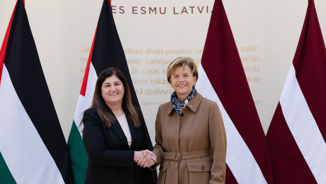 Baiba Braže and Varsen Aghabekian Shahin