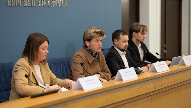 Baiba Braže uzrunā Sankciju koordinācijas padomes 15. sēdes dalībniekus