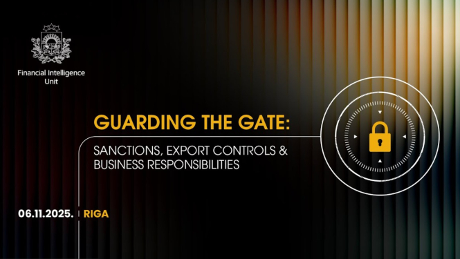 Conference “Guarding the Gate: Sanctions, Export Controls & Business Responsibilities” banner