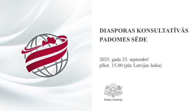 Diasporas konsultatīvās padomes sēde 2025. gada. 25. septembrī