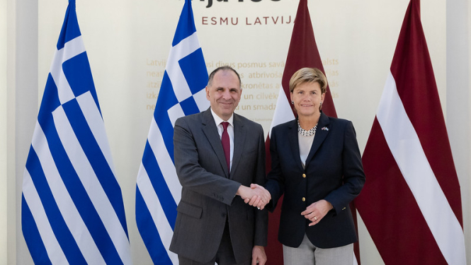 Giorgos Gerapetritis un Baiba Braže