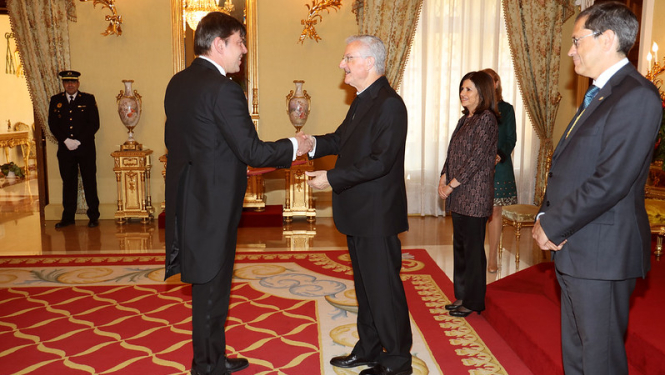 Jānis Zlamets iesniedz akreditācijas vēstuli Andoras līdzprincim