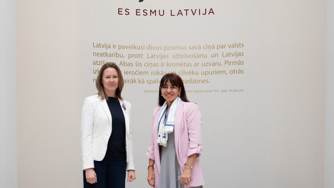 Katarina Plātere un Patrīcija Kortesa Ortiza