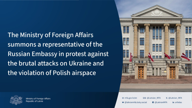 The Ministry of Foreign Affairs summons a representative of the Russian Embassy in protest against the brutal attacks on Ukraine and the violation of Polish airspace and the building of the MFA