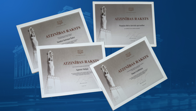 MK atzinības raksti Ārlietu ministrijas amatpersonām