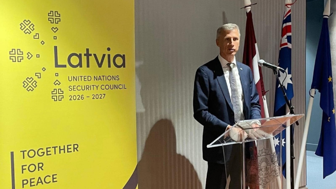 Marģers Krams uzstājās ar prezentāciju