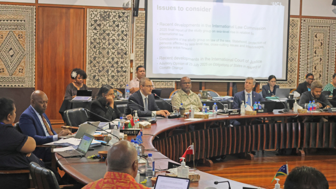 Meeting participants at the conference table