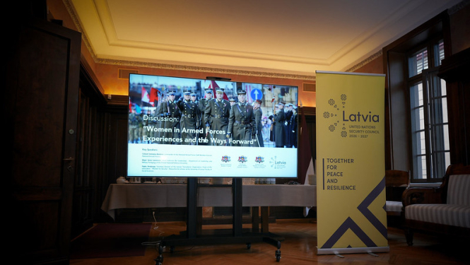 Diskusija “Sievietes bruņotajos spēkos – pieredze un nākotnes virzieni” Latvijas vēstniecībā Somijā