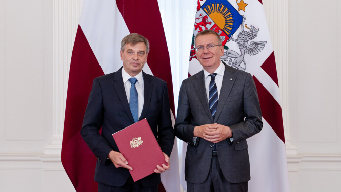 Normans Penke and Edgars Rinkēvičs