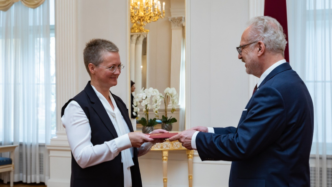 Akreditācijas vēstuli saņem Latvijas vēstniece Igaunijā Kristīne Našeniece