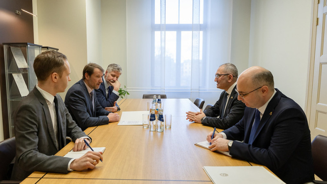 Ārlietu ministrijas valsts sekretāra vietnieks-politiskais direktors Andžejs Viļumsons tiekas ar Azerbaidžānas vēstnieku Latvijā Elnur Sultanov