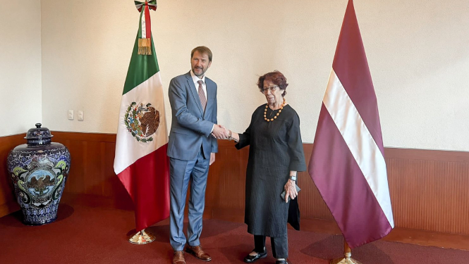 Andžejs Viļumsons un Carmen Moreno Toscano