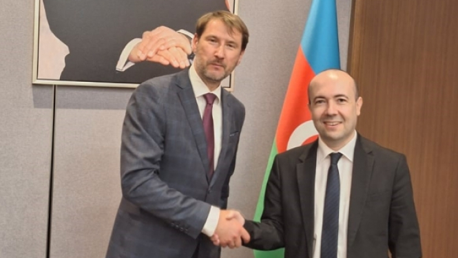 Ārlietu ministrijas politiskais direktors Andžejs Viļumsons tiekas ar Azerbaidžānas ārlietu ministra vietnieku Farizs Rzajevs (Fariz Rzayev)