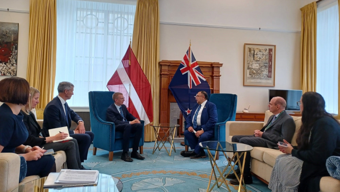 Ārlietu ministrs E. RInkēvičs tiekas ar Jaundzēlandes amatpersonām