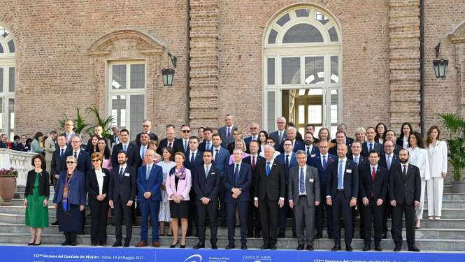 ārlietu ministrs Edgars Rinkēvičs Itālijas pilsētā Turīnā piedalījās Eiropas Padomes Ministru komitejas 132. sesijā