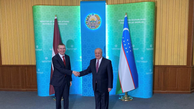 Ārlietu ministrs kopā ar Latvijas uzņēmēju delegāciju apmeklē Uzbekistānu