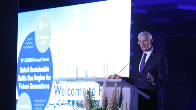 Ārlietu ministrs Krišjānis Kariņš forumā Drošs un ilgtspējīgs Baltijas jūras reģions nākamajām paaudzēm