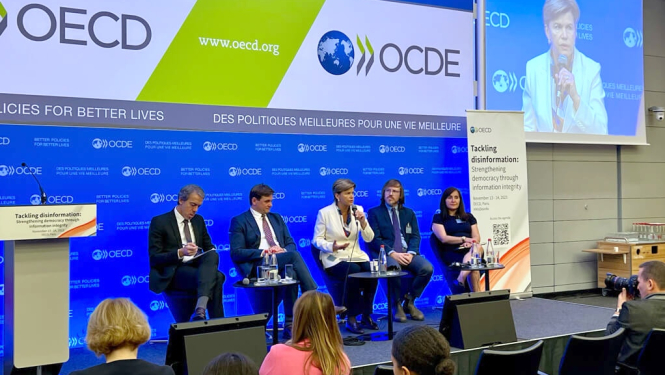 Speciālo uzdevumu vēstniece Baiba Braže piedalās OECD konferencē