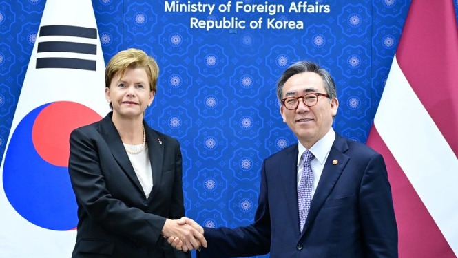 Baiba Braže un Cho Tae-yul