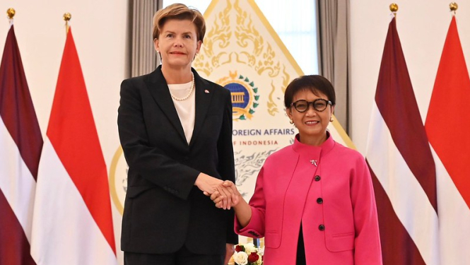 Baiba Braže un Retno Marsudi