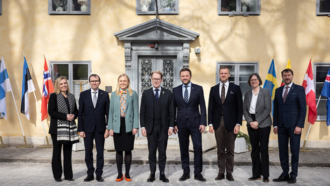 Baltijas valstu un Ziemeļvalstu (NB8) ārlietu ministru sanāksme 2024. gada aprīlī