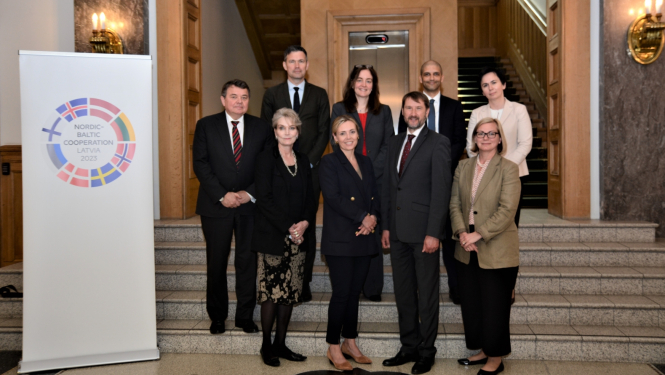 Baltijas, Ziemeļvalstu un ASV Ārlietu ministriju politiskie direktori pārrunā Krievijas kara Ukrainā sekas un ietekmi uz reģiona drošību