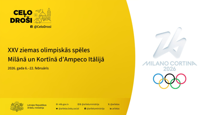 Ceļo droši uz olimpiskajām spēlēm Itālijā