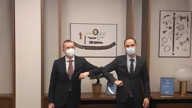 Latvijas ārlietu ministra tikšanās ar Slovēnijas ārlietu ministru